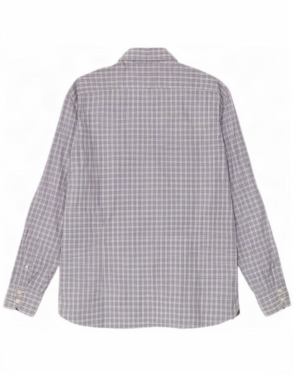Camisa masculina Slim Fit Hackett XL cinza xadrez algodão