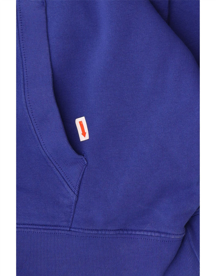 Suéter com capuz gráfico masculino CONVERSE grande algodão azul