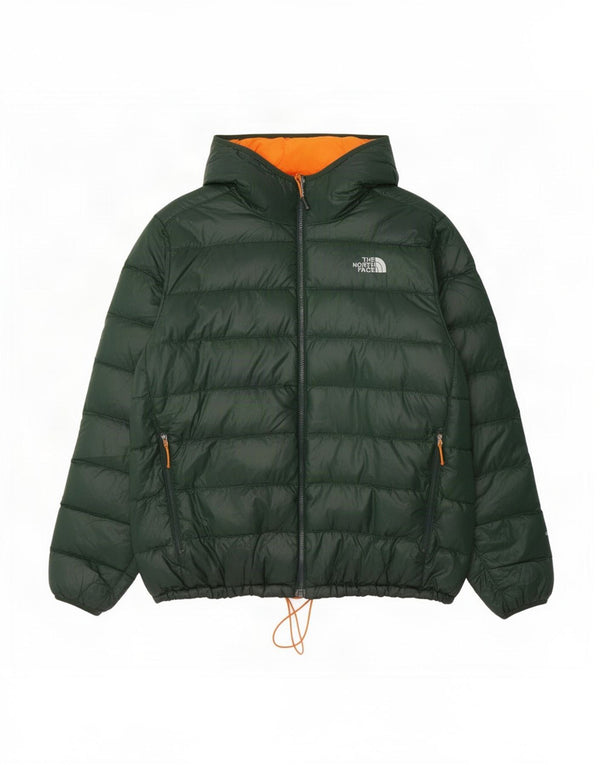 Jaqueta masculina acolchoada com capuz The North Face UK 42 XL verde nylon