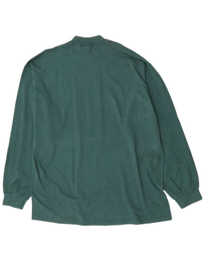Top masculino Nike manga comprida 2XL algodão verde
