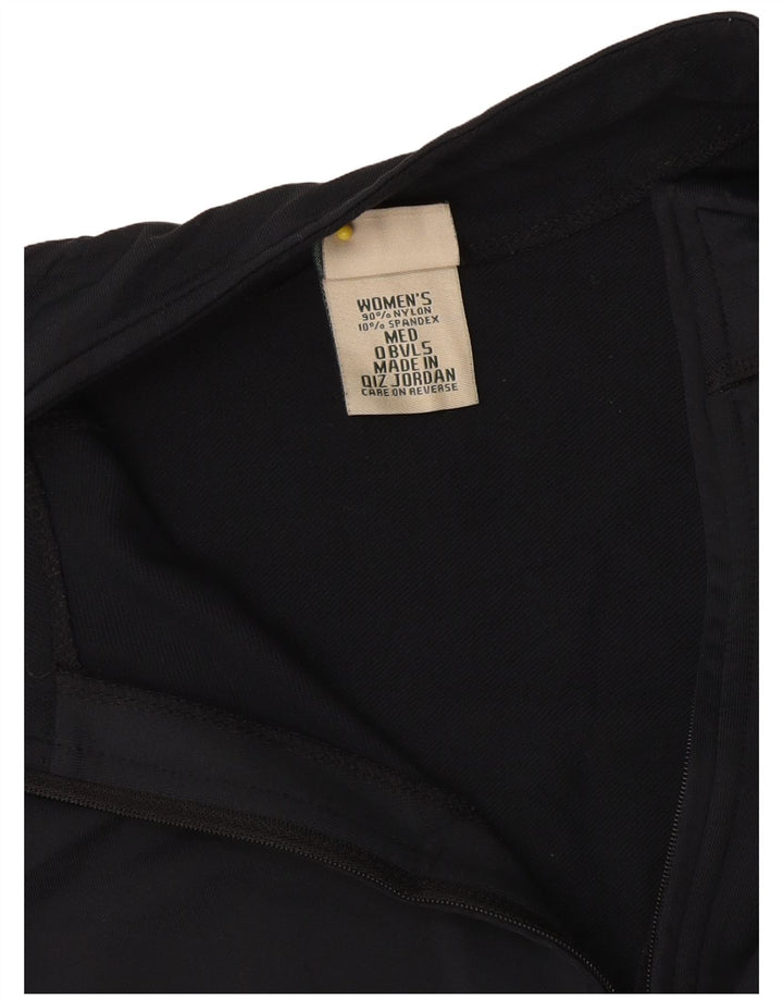 L.L.Bean Pulôver feminino com zíper e gola alta, pulôver, Reino Unido 14, médio, preto, nylon