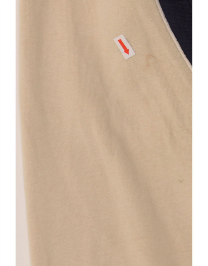 CHAMPION Mens Zip Neck Sweatshirt Jumper XL Beige Cotton Vintage Champion and Second-Hand Champion from Messina Hembry 