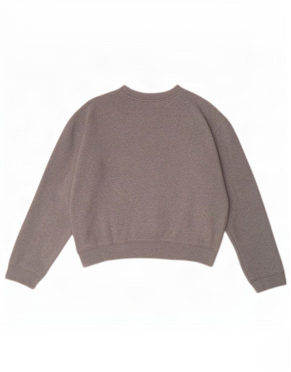 Moletom feminino Replay Crop Graphic Jumper UK 14 cinza médio manchado