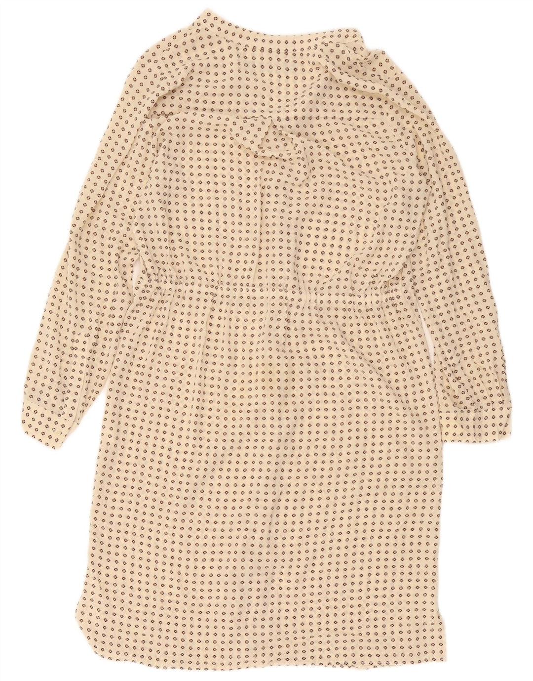 Vestido camisa feminino Zara Reino Unido 14 médio bege manchado