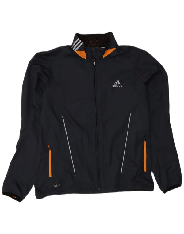 Adidas Mens Clima Proof Tracksuit Top Jaqueta Cinza Médio Colourblock