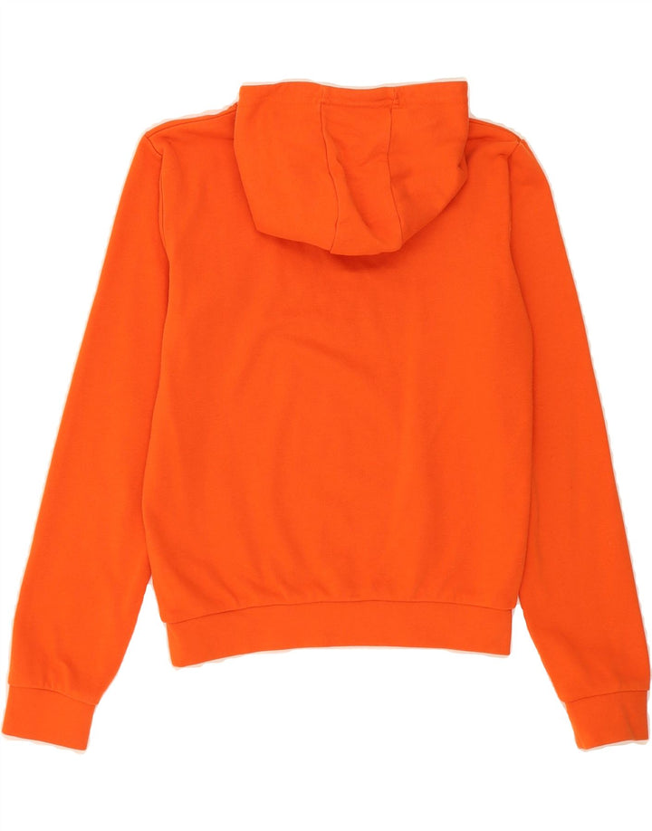 KAPPA Girls Graphic Hoodie Jumper 13-14 Years Orange Cotton Vintage Kappa and Second-Hand Kappa from Messina Hembry 