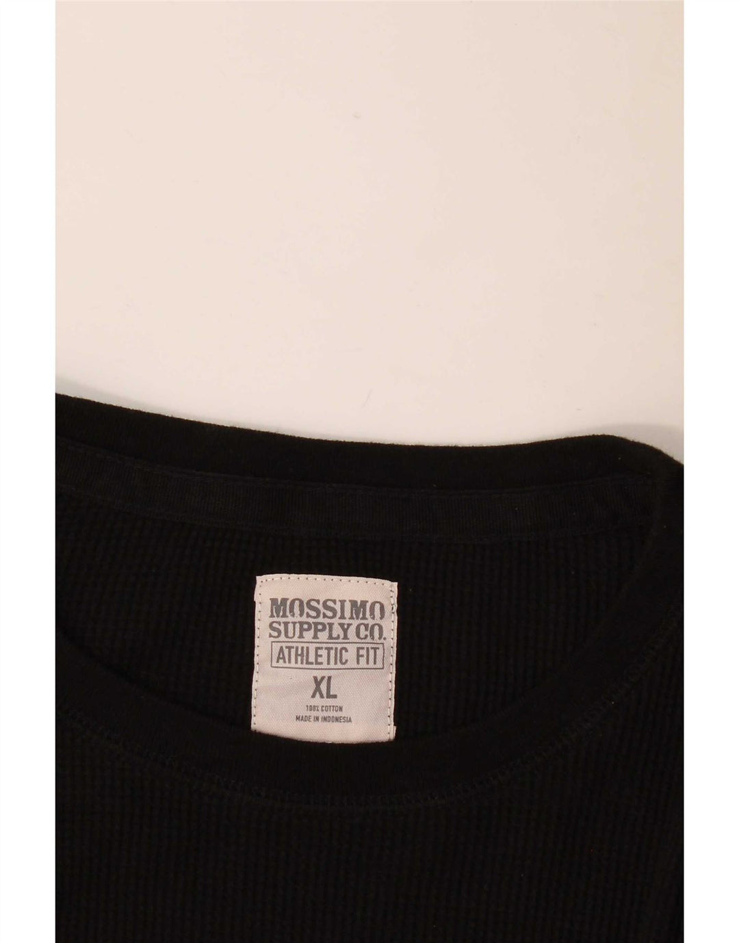 Mossimo Suéter masculino com gola redonda XL algodão preto