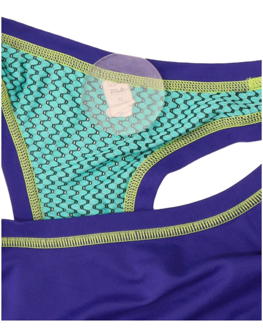 Colete feminino FILA UK 12 poliéster colorblock roxo médio