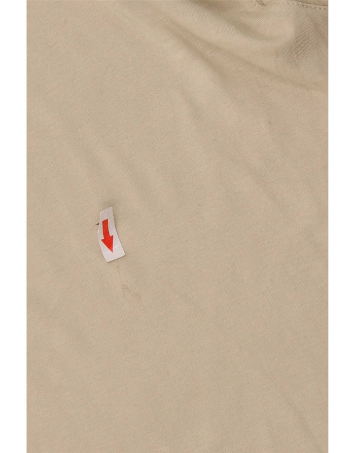 Camiseta feminina Ted Baker tamanho superior 4 grande algodão bege