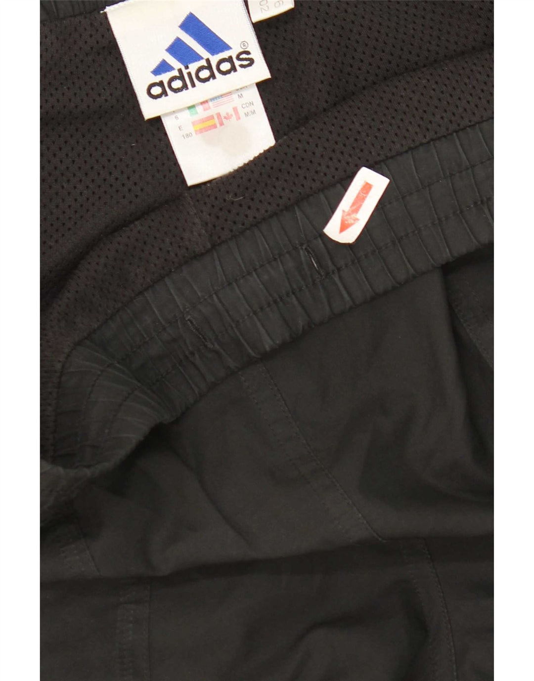 Calça de treino masculina Adidas grande poliéster preto