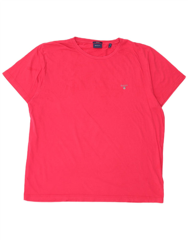 Camiseta masculina regular Gant 3XL algodão rosa
