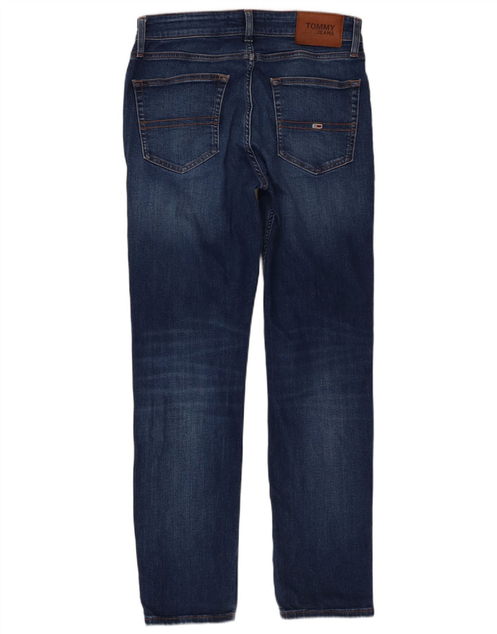 Tommy Hilfiger Masculino Slim Jeans W30 L29 Azul Algodão