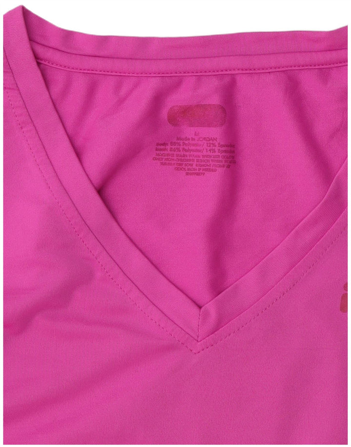 Fila Camiseta Feminina Top UK 12 Médio Poliéster Rosa