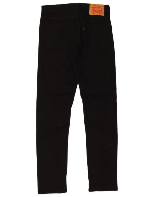 Levi's Masculino 511 Slim Jeans W30 L32 Algodão Preto