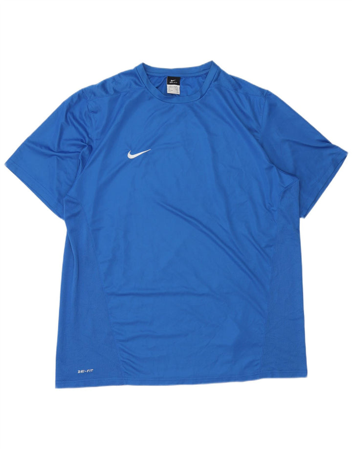 Camiseta masculina Nike Top 2XL azul poliéster esportivo