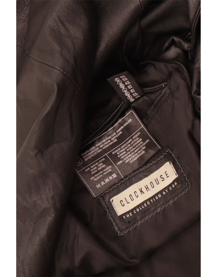 CLOCK HOUSE Jaqueta blazer masculina Longline de 3 botões Reino Unido 42 XL preta