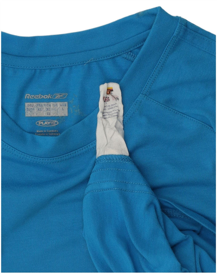 REEBOK Mens Colete Top Grande Poliéster Azul