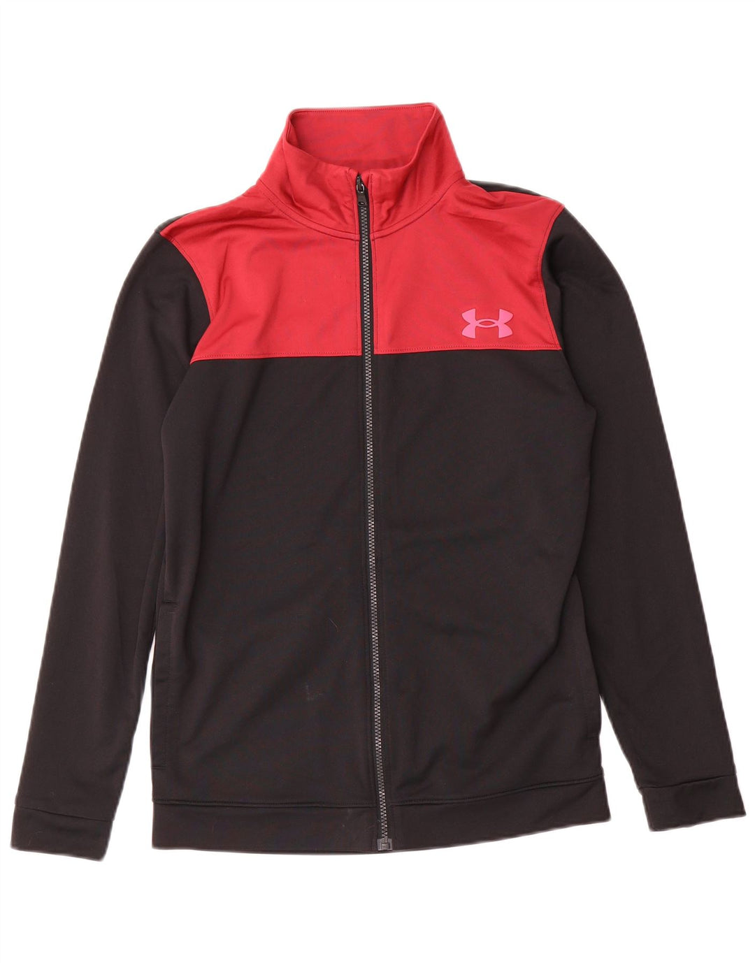 Under Armour Mens Treino Top Jacket Pequeno Poliéster Preto Colorblock