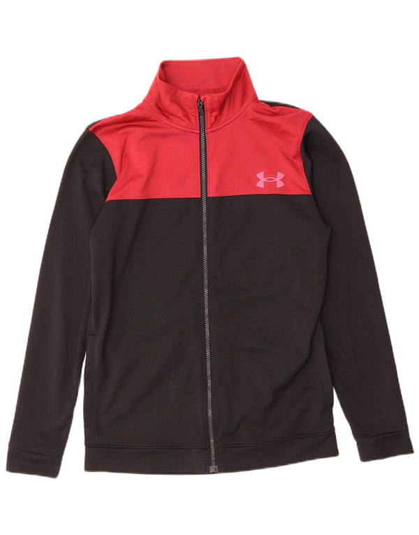 Under Armour Mens Treino Top Jacket Pequeno Poliéster Preto Colorblock