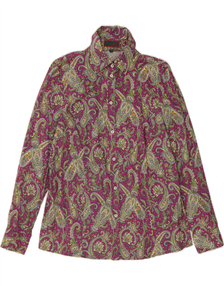 REITMAYER Womens Shirt EU 44 XL Purple Paisley Cotton Vintage Reitmayer and Second-Hand Reitmayer from Messina Hembry 