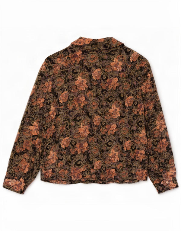 Blusa feminina Gisele Rubinstein EU 46 XL multicolorida floral viscose