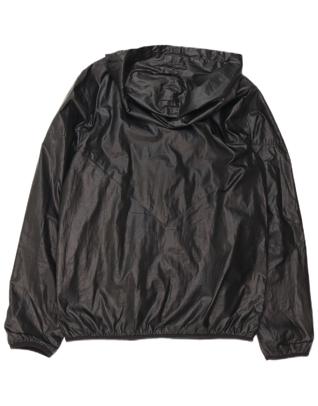 Adidas Mens Hooded Rain Jacket UK 38 Médio Preto Poliéster