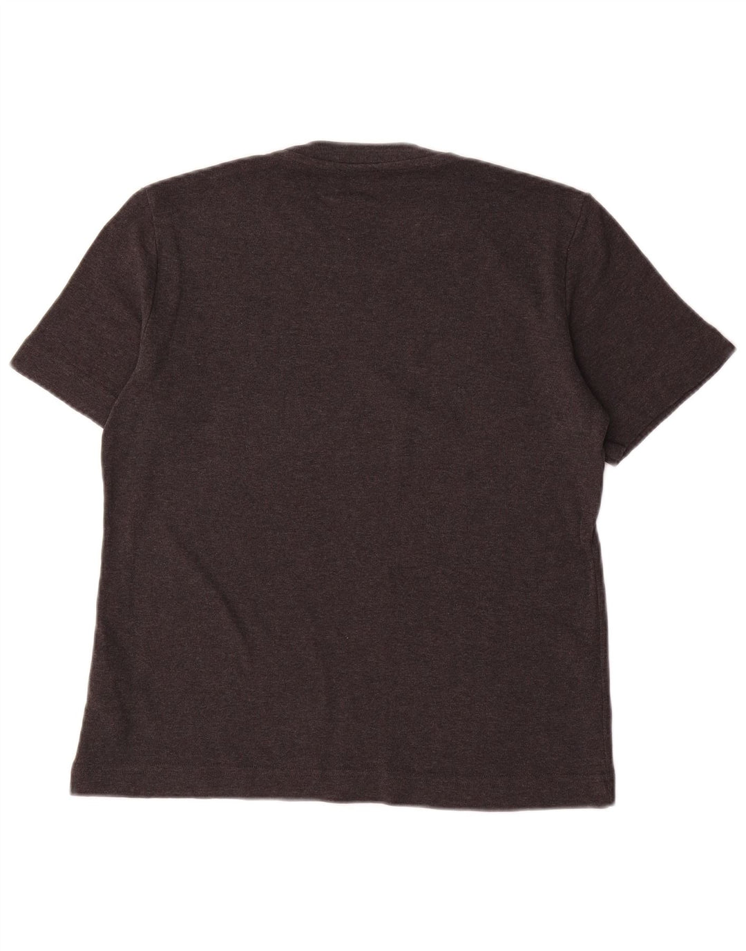 Camiseta feminina Massimo Dutti Top UK 10 pequeno algodão cinza