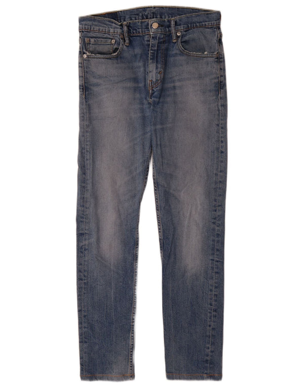 Levi's Masculino 512 Slim Tapered Jeans W30 L30 Azul Algodão
