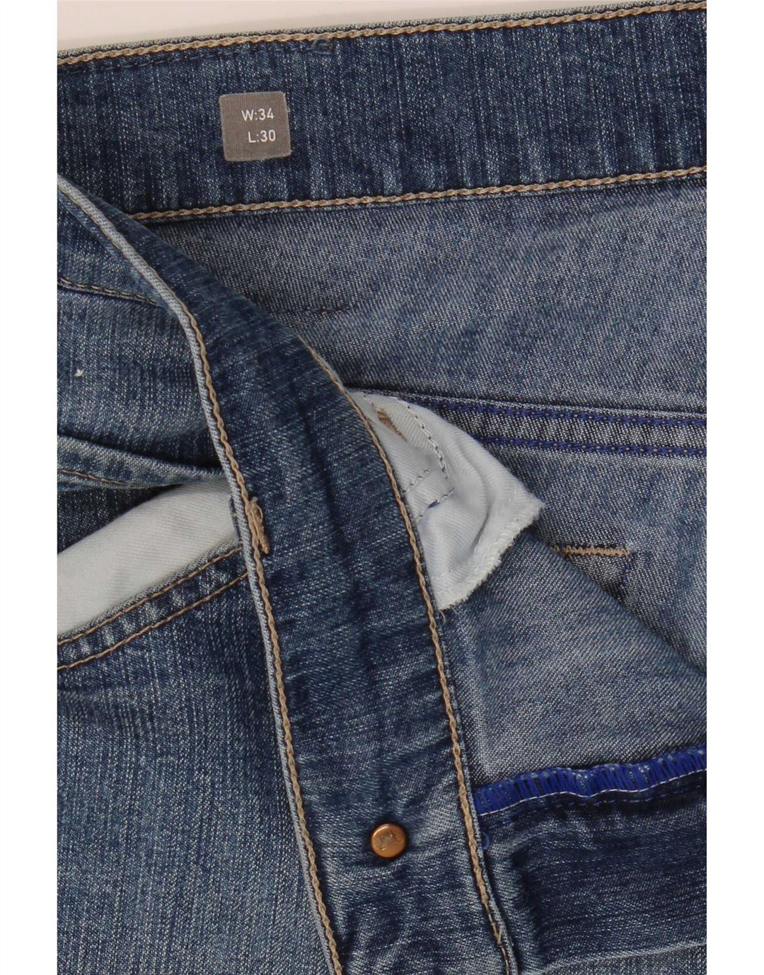 Mustang Mens Tramper Slim Jeans W34 L30 Azul