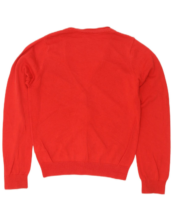 Suéter cardigã feminino Marks & Spencer 9-10 anos algodão vermelho