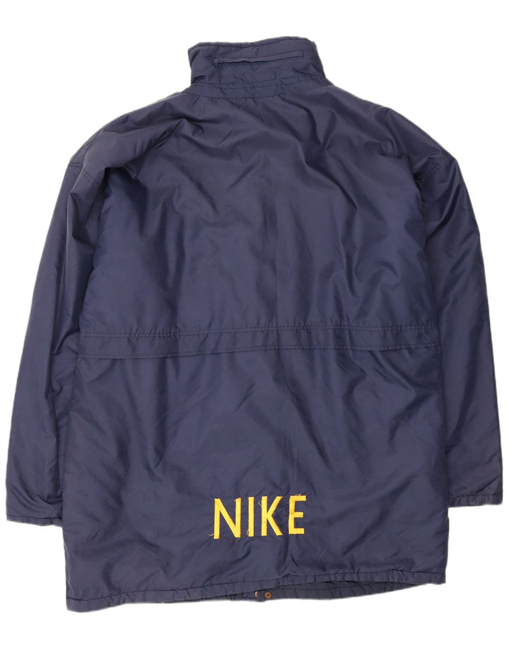 Casaco corta-vento Nike masculino gráfico UK 42 XL azul marinho