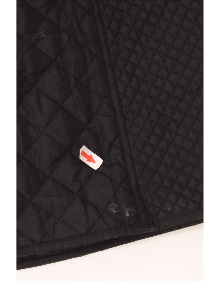 Casaco corta-vento feminino acolchoado Hobbs UK 10 pequeno nylon preto