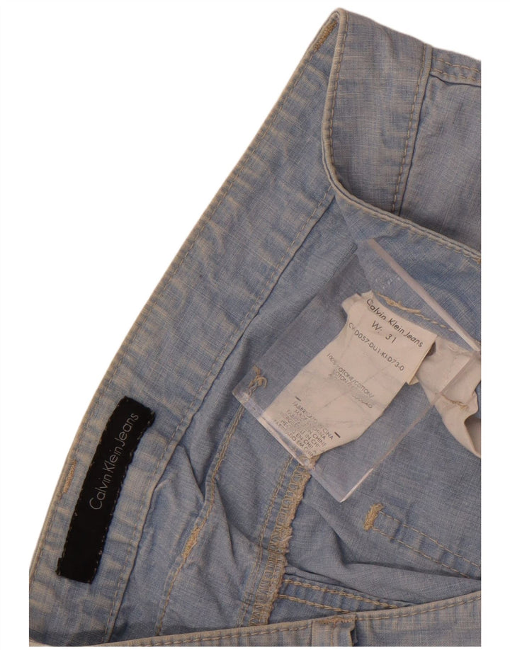 Shorts jeans feminino Calvin Klein W31 algodão azul médio