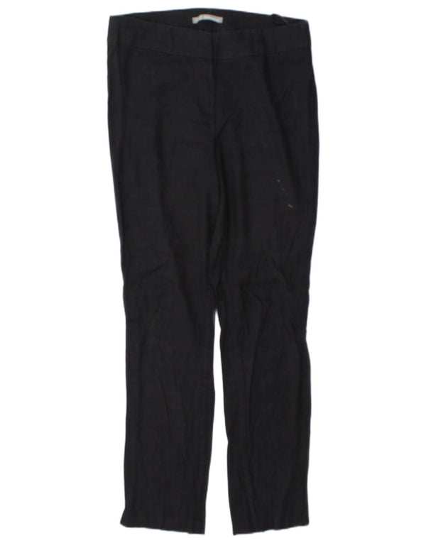 Calça casual feminina Marks & Spencer UK 10 pequena W32 L29 azul marinho