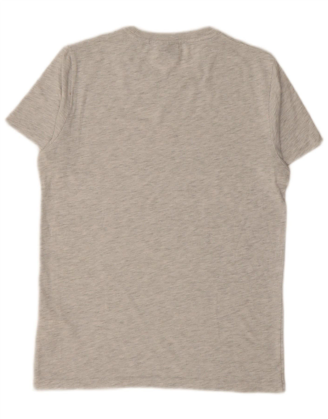 Camiseta masculina gráfica SUPERDRY Top algodão manchado cinza médio