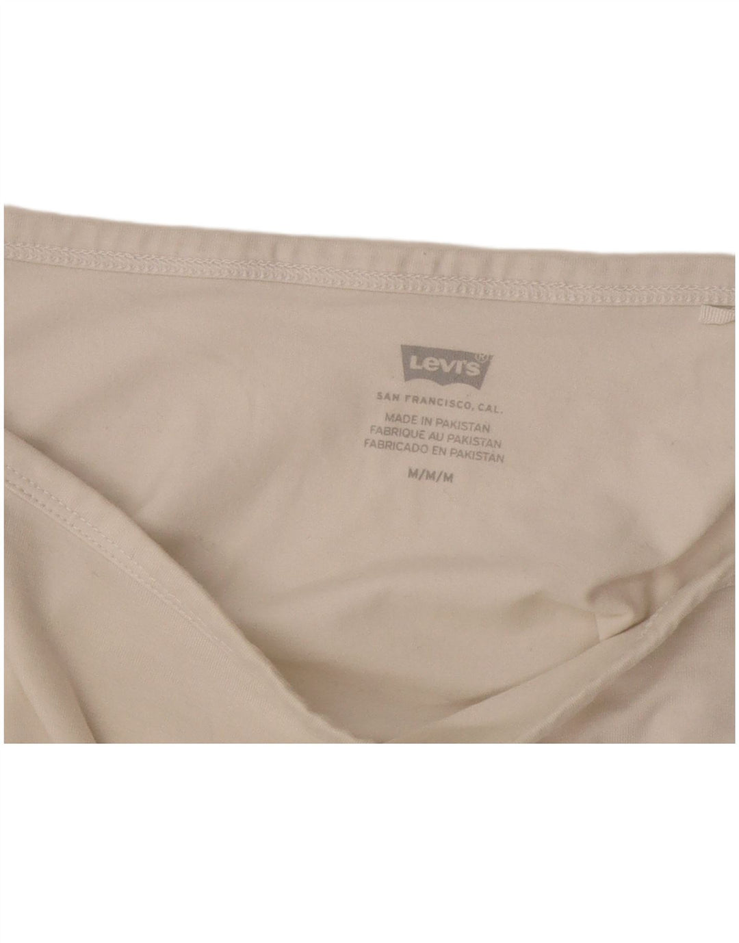 Top Levi's Feminino Crop Cami UK 12 Médio Branco