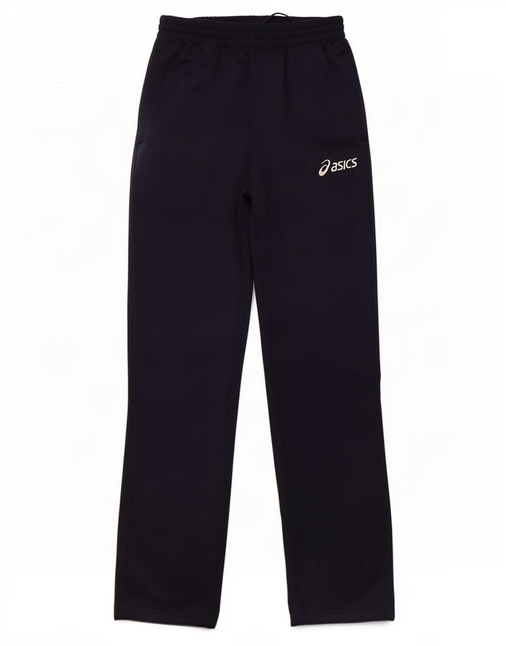 Calça de treino masculina Asics pequena azul marinho