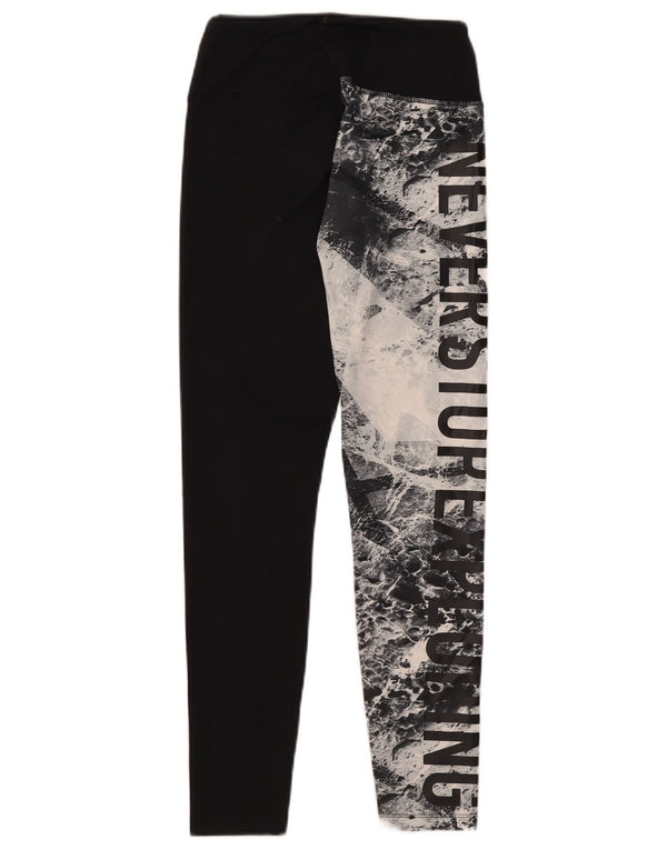 Leggings gráficas femininas The North Face UK 14 bloco colorido preto médio