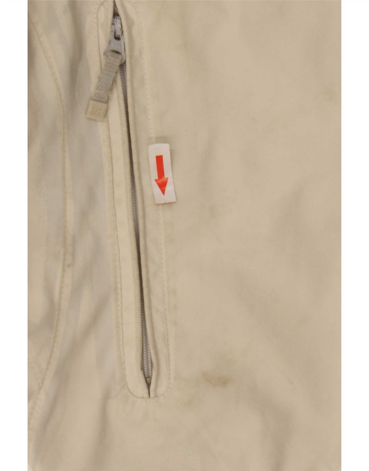 Jaqueta de chuva com capuz feminina Helly Hansen Reino Unido 16 grande poliéster branco
