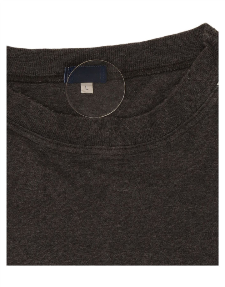 Camiseta masculina Asics Top grande algodão cinza