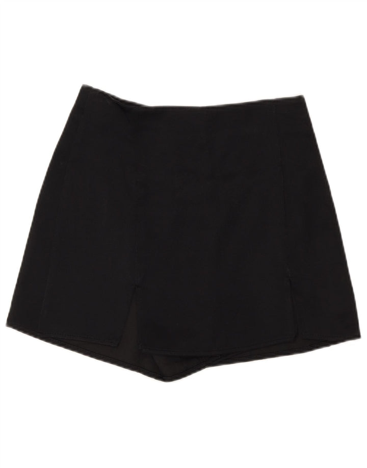 ZARA Womens Wrap Skirt XS W24  Black Viscose