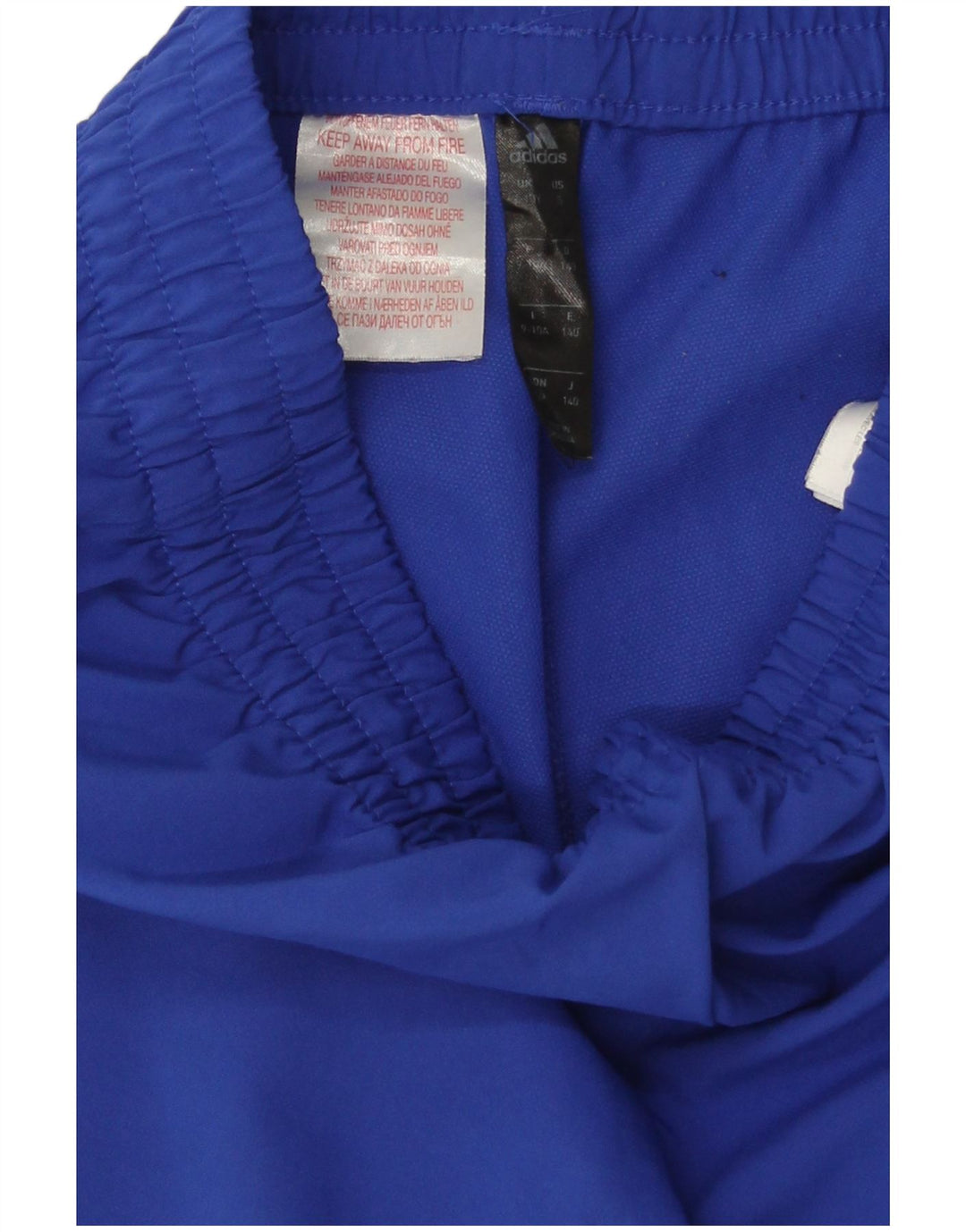 Adidas meninos calças de treino joggers 9-10 anos azul poliéster