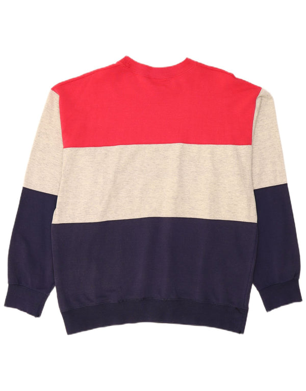 Champion Mens Graphic Sweatshirt Jumper Large Multicoloured Colourblock