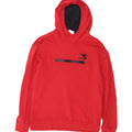 Diadora Mens Hoodie Jumper Grande Algodão Vermelho