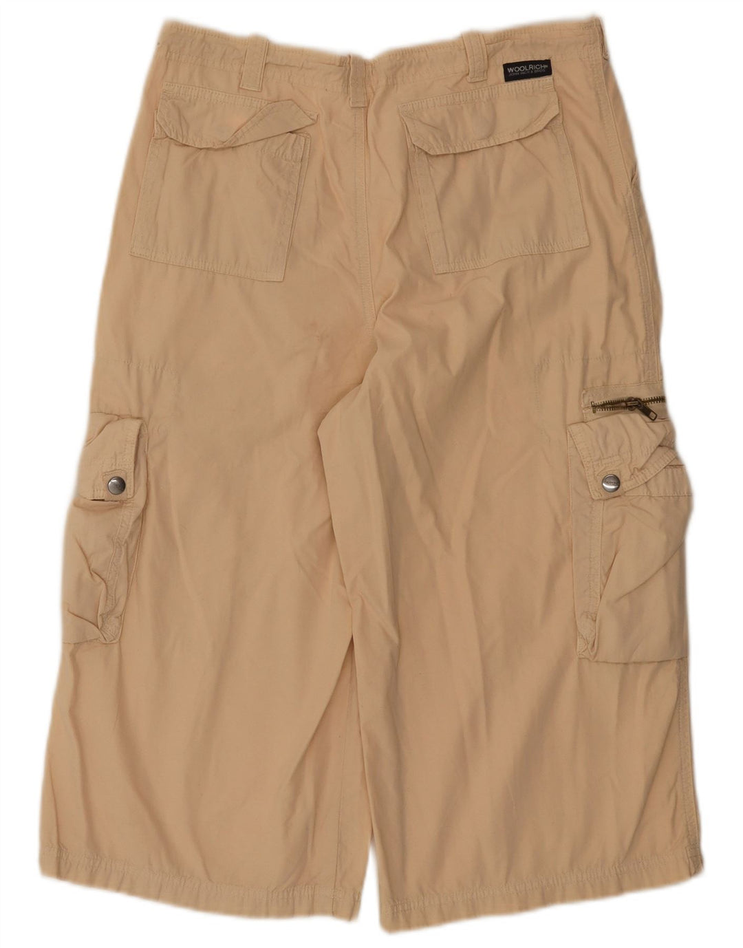Bermuda cargo feminina Woolrich 2XL W36 algodão bege