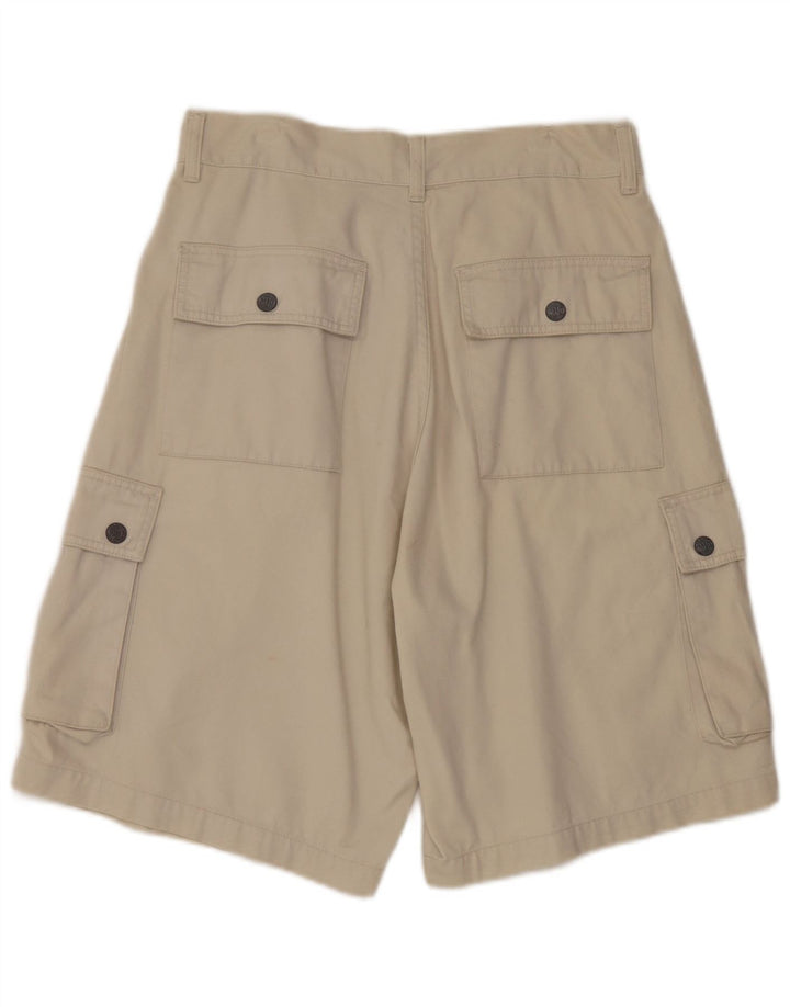 Shorts cargo masculino vintage grande W30 bege