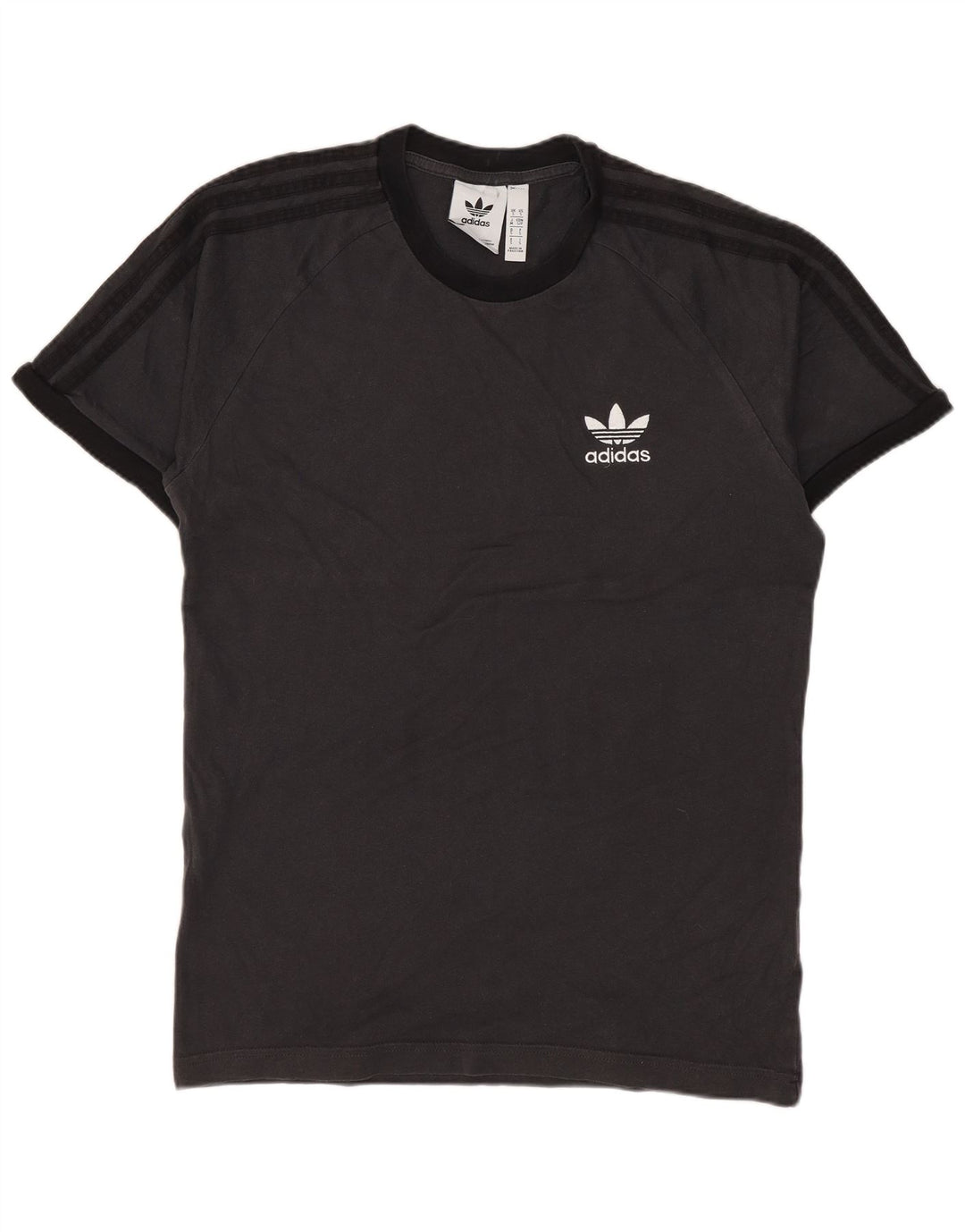 Camiseta masculina ADIDAS Top Small Grey Colourblock Cotton