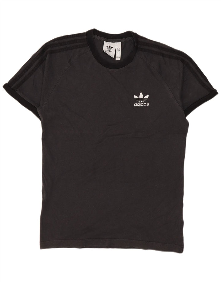 Camiseta masculina ADIDAS Top Small Grey Colourblock Cotton