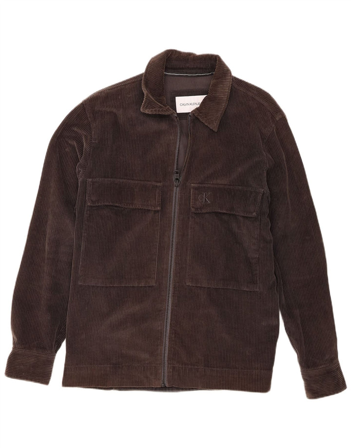 Jaqueta de veludo masculina Calvin Klein Jeans 38 marrom médio