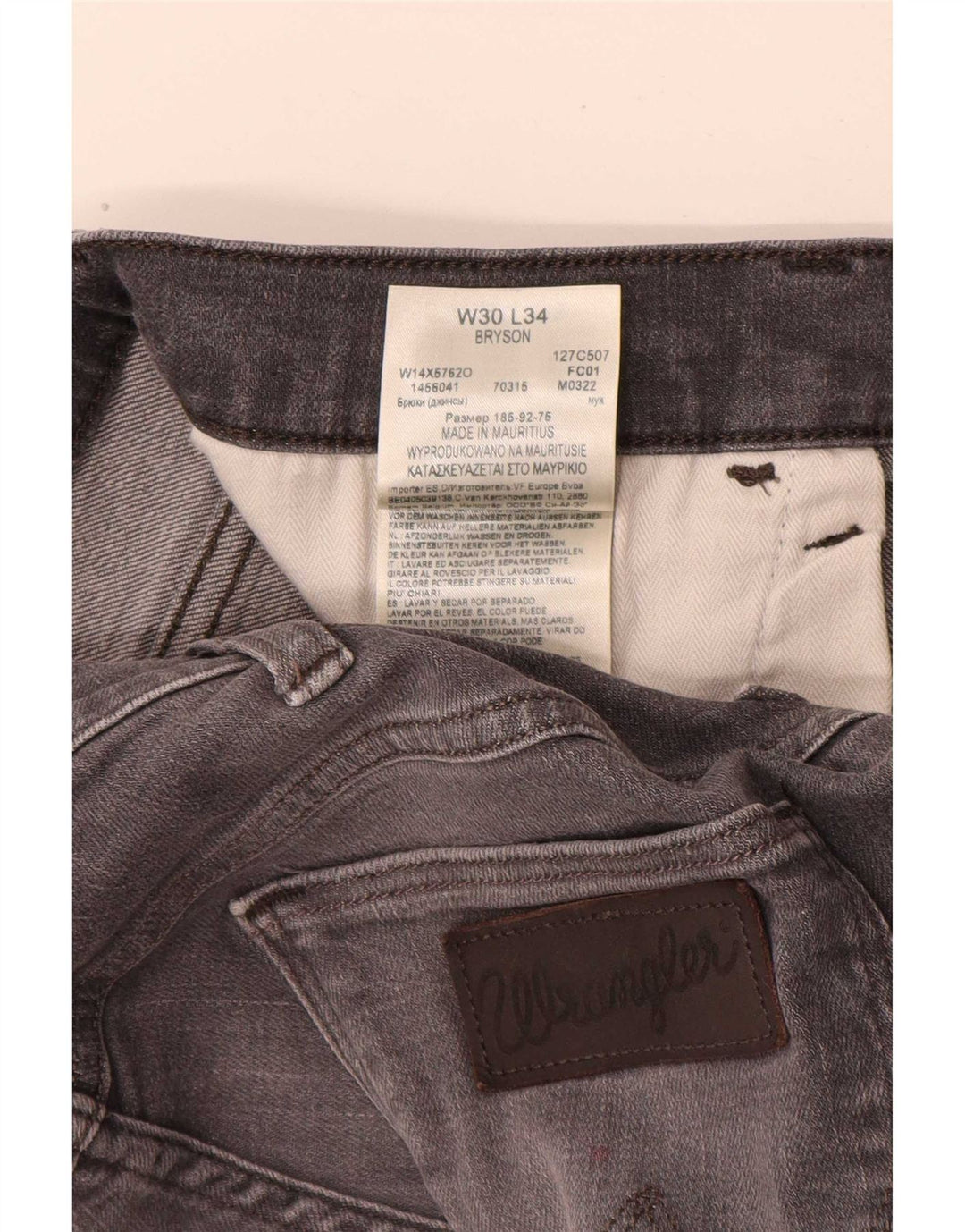 Jeans Wrangler feminino slim W30 L31 algodão cinza